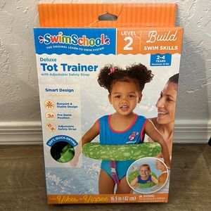 SwimSchool Deluxe Tot Trainer with Adjustable Safety Strap 2-4 Years NEW